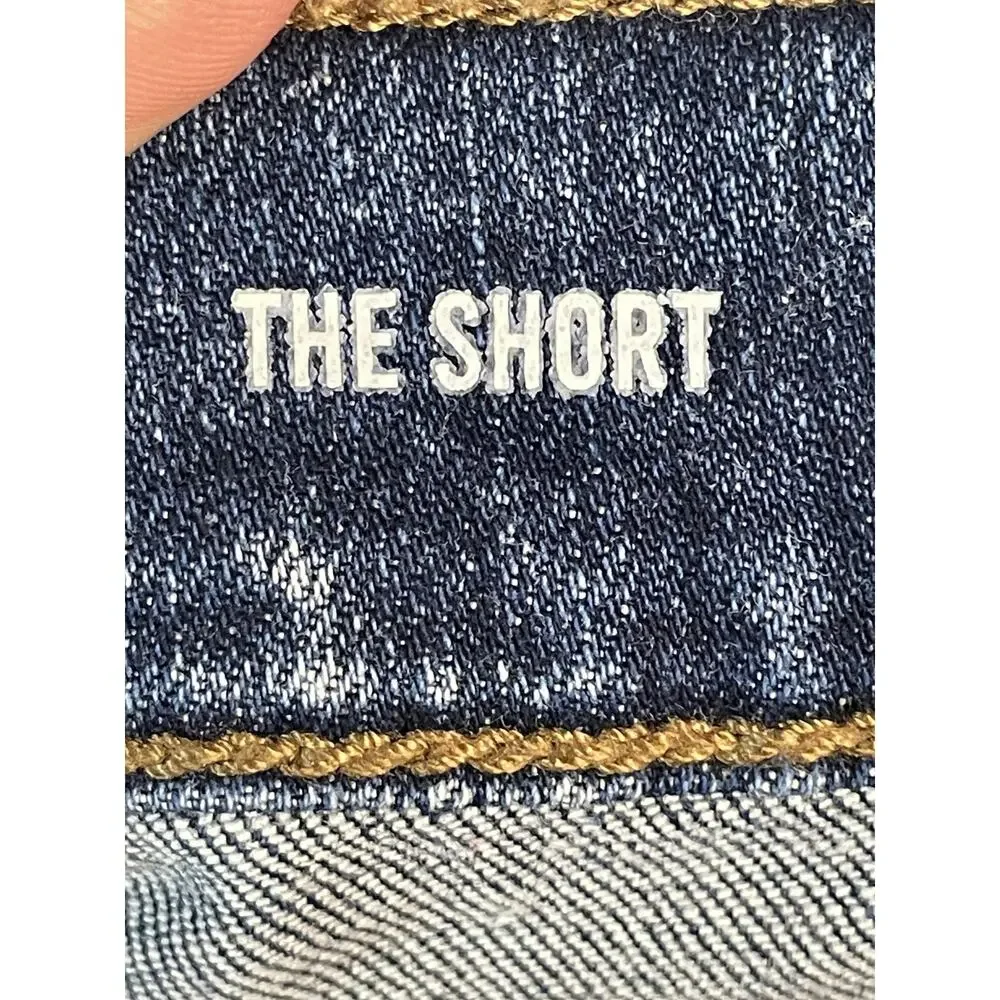 Kensie Jeans‎ Shorts Womens 6/28 Denim The Short Cuffed Stretch Blue